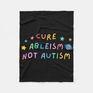 Cobertor De Velo Autismo Sensibilização Cura Ableismo Não Autismo