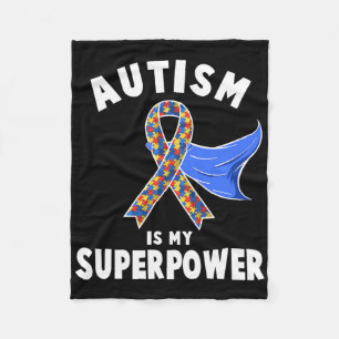 Cobertor De Velo Autismo Sensibilização Meninas Crianças É Minha Su