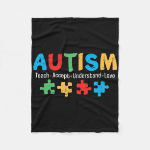 Cobertor De Velo Autismo Sensibilização Professora Quebra-cabeça de