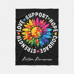 Cobertor De Velo Autismo Suporta Consciência Colorida do Autismo de