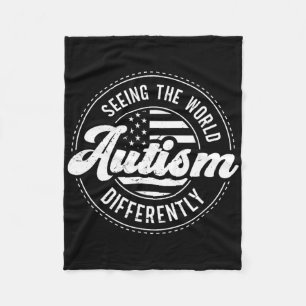 Cobertor De Velo Autismo Vendo o Mundo de Forma Diferente Conscient