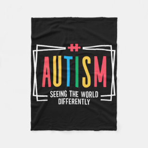 Cobertor De Velo Autismo Vendo O Mundo Diferentemente Autismo Aware