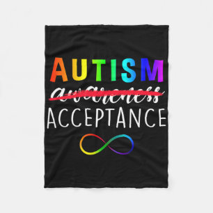 Cobertor De Velo Autismo - Vermelho Em vez - Aceitação Não Conscien