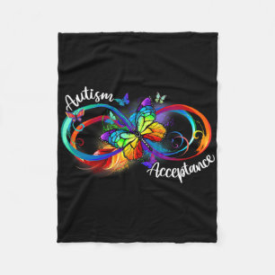 Cobertor De Velo Autismo Vermelho em vez de Infinito Símbolo Autist