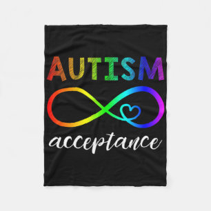 Cobertor De Velo Autismo - Vermelho Em Vez De Inifinidade - Aceitaç