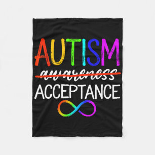 Cobertor De Velo Autismo - Vermelho em vez disso - Aceitação sem Co