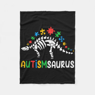 Cobertor De Velo Autismsaurus Dinossaur Boys Crianças Toddler Autis