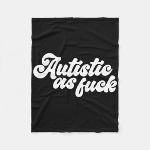 Cobertor De Velo Autista Engraçado Como Consciência do Autismo Humo
