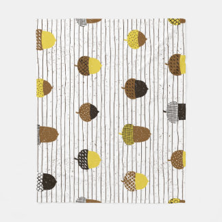 Cobertor De Velo Autumn Acorns: Vintage Vibes