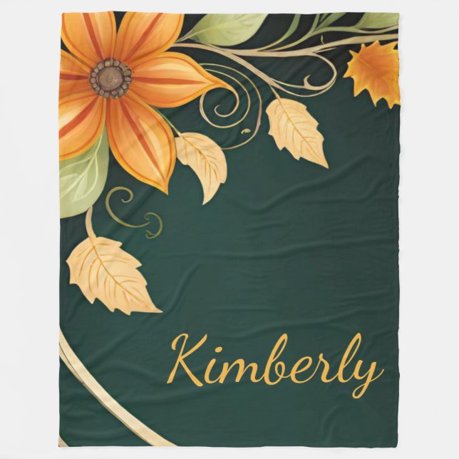 Cobertor De Velo Autumn Blossom Elegance (Frente)