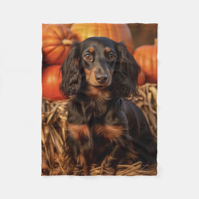 Cobertor De Velo Autumn Dachshund (Frente)