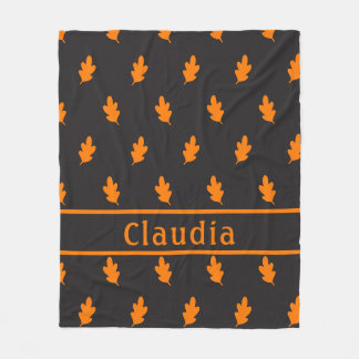 Cobertor De Velo Autumn Deixa Padrão Preto