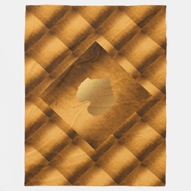 Cobertor De Velo Autumn Fall Cooper Deixa Geométrico (Frente)