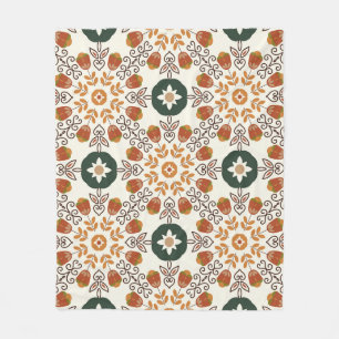 Cobertor De Velo Autumn Floral Geométrico, Vintage Invisível.