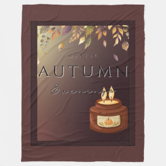 Cobertor De Velo Autumn Gentem Fleece Blanket - Fall Cozy
