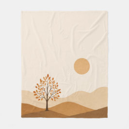 Cobertor De Velo Autumn Landscape Throw Blanket