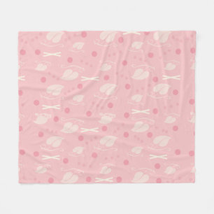 Cobertor De Velo Autumn Leaves Pink Vanilla