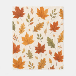 Cobertor De Velo Autumn Leaves Throw Blanket
