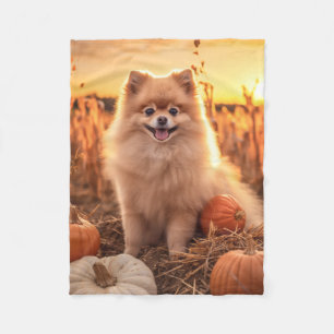 Cobertor De Velo Autumn Pomeranian