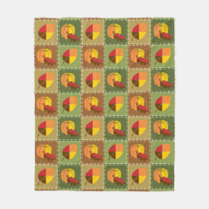 Cobertor De Velo Autumn Quilt Fleece Blanket