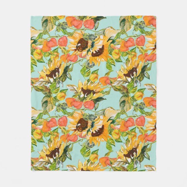 Cobertor De Velo Autumn Splendor: Padrão Natural Invisível (Frente)