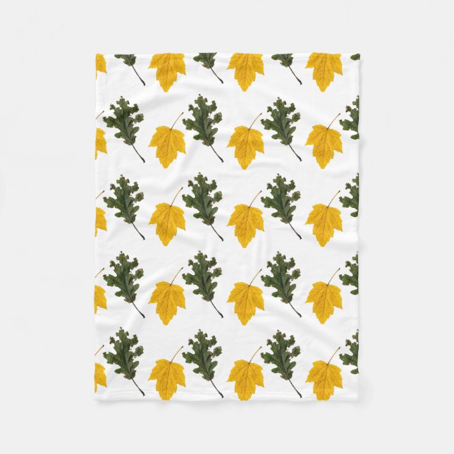 Cobertor De Velo Autumn Symmetry Leaf Pattern (Frente)
