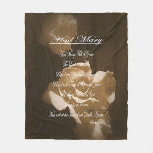 Cobertor De Velo Ave Mary Prayer