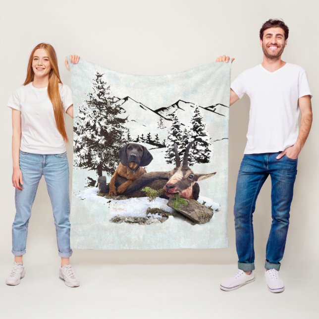 Cobertor De Velo aventura de caça de cabras de montanha (In Situ)