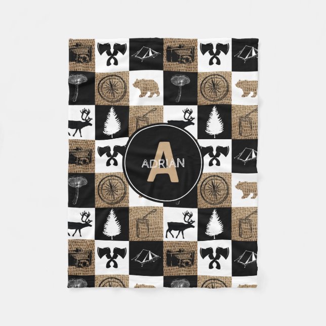 Cobertor De Velo Aventura Rustic Camping Outdoor (Frente)