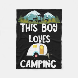 Cobertor De Velo Aventuras de Acampamento Camping Camping Menino Ac