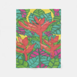 Cobertor De Velo Aves do Paraíso