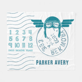 Cobertor De Velo Avião do Baby Milestone