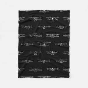 Cobertor De Velo Aviões Clássicos Personalizados com Planos de Vi