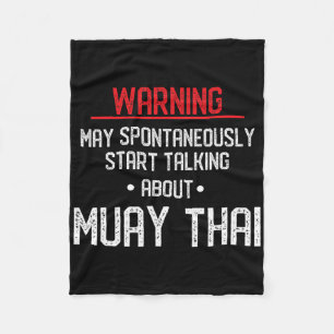 Cobertor De Velo Aviso engraçado de Muay Thai - Nak Muay, Gif de Ki