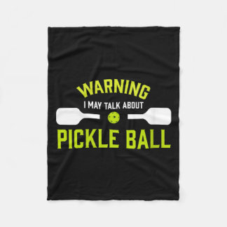 Cobertor De Velo Aviso engraçado de pickle ball feminino