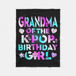 Cobertor De Velo Avó Da Menina Do Aniversário Kpop Família Coordena