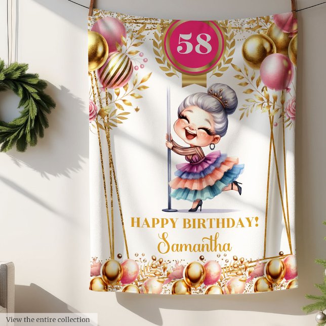 Cobertor De Velo Avó Engraçada, Deposita Ideia (Funny Grandma Blanket Retirement Gift Idea)