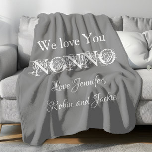 Cobertor De Velo Avô NONNO Nomes Personalizados Cachorro Moderno