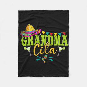 Cobertor De Velo Avó vovó mexicana Sombrero Margarita Cin