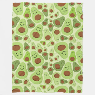 Cobertor De Velo Avocado Happy Little Avos Hass Avocados Patterno