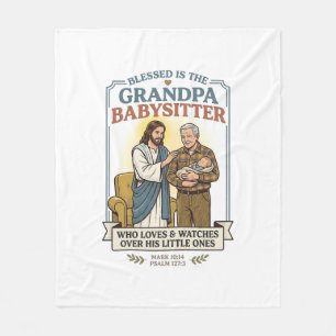 Cobertor De Velo Avós de Jesus Cuidado de Bebê Humor Camisa Fé B