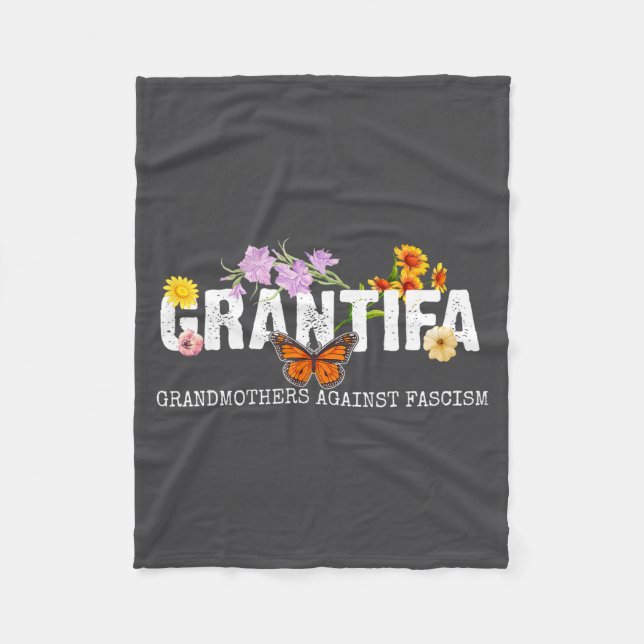 Cobertor De Velo Avós Grantifa Contra o Fascismo  (Frente)