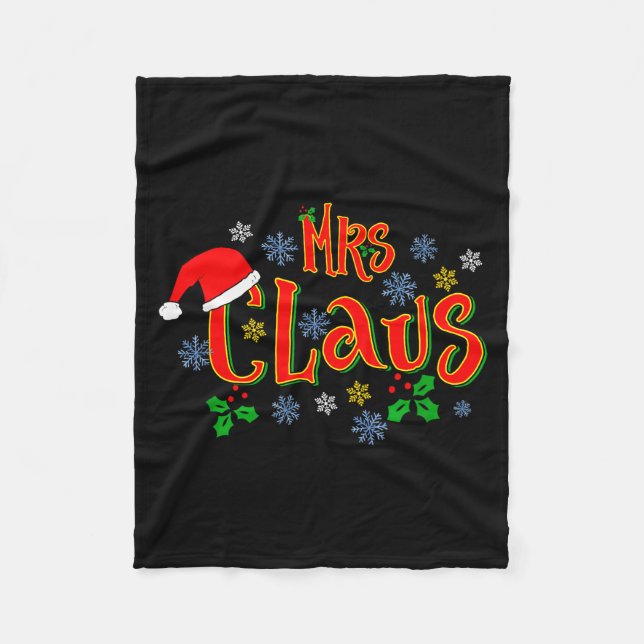 Cobertor De Velo Awesome Mrs Claus Christmas Design For Women Holid (Frente)