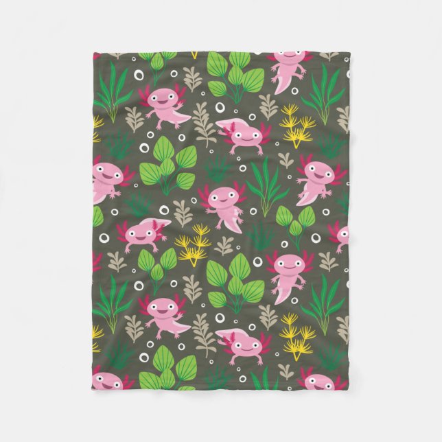 Cobertor De Velo Axolotl Fleece Blanket (Frente)
