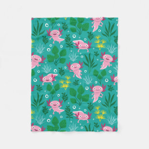 Cobertor De Velo Axolotl Fleece Blanket