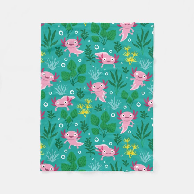 Cobertor De Velo Axolotl Fleece Blanket (Frente)