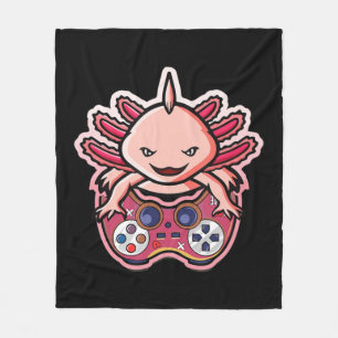 Cobertor De Velo Axolotl Gaming Kids Meninas Meninas Animam Jogo Ga
