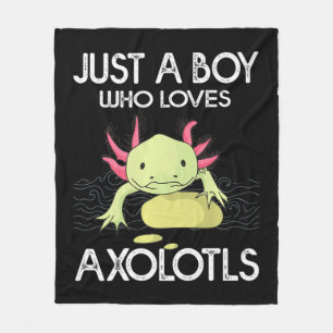 Cobertor De Velo Axolotl Gift Anime Japonês Apenas Um Menino Que Am
