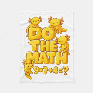 Cobertor De Velo Axolotl Math Magic Blanket