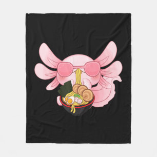 Cobertor De Velo Axolotl Ramen Kawaii Japonês Anime Noodle Gift Wo